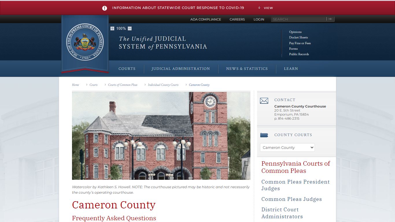 Cameron County | Individual County Courts | Courts of ...