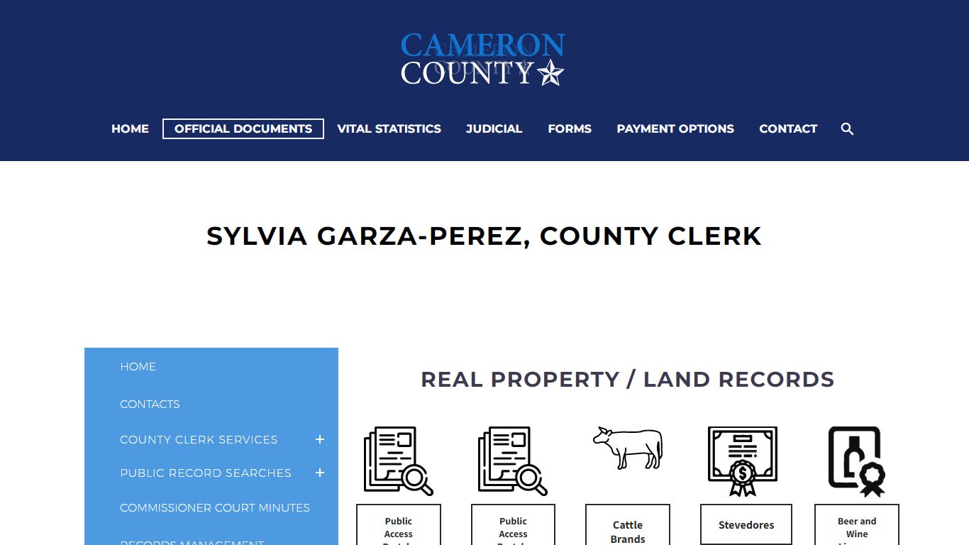 Sylvia Garza-Perez, County Clerk - Cameron County